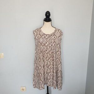 Beige Dress Short Sleeve Size XL